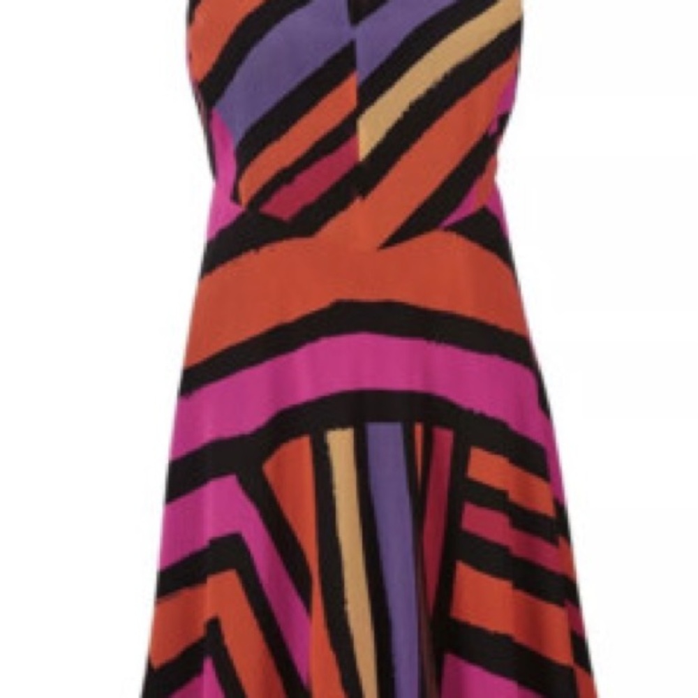 CAbi Dress with Bold Stripes